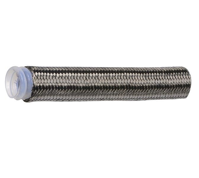 Tuyau Tressé Inox 1/2" Femelle NPT - Longueur 24" - Pression Max 1500 PSI - Doublure PTFE